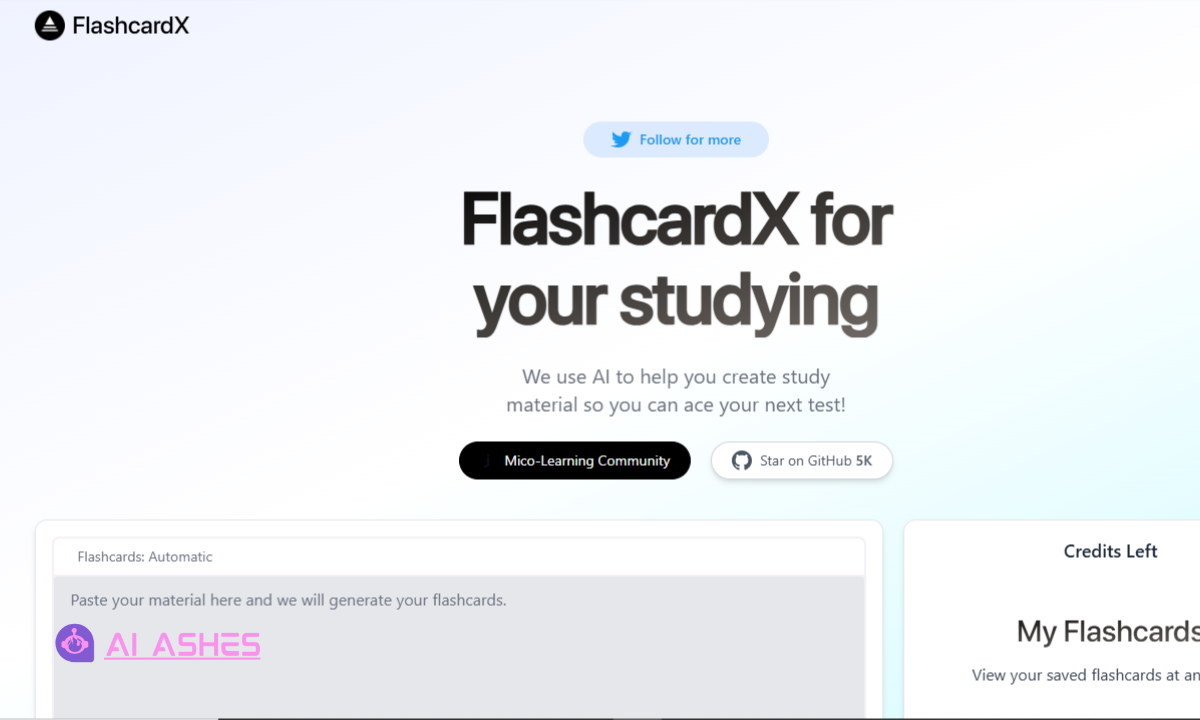 FlashcardX Dashboard