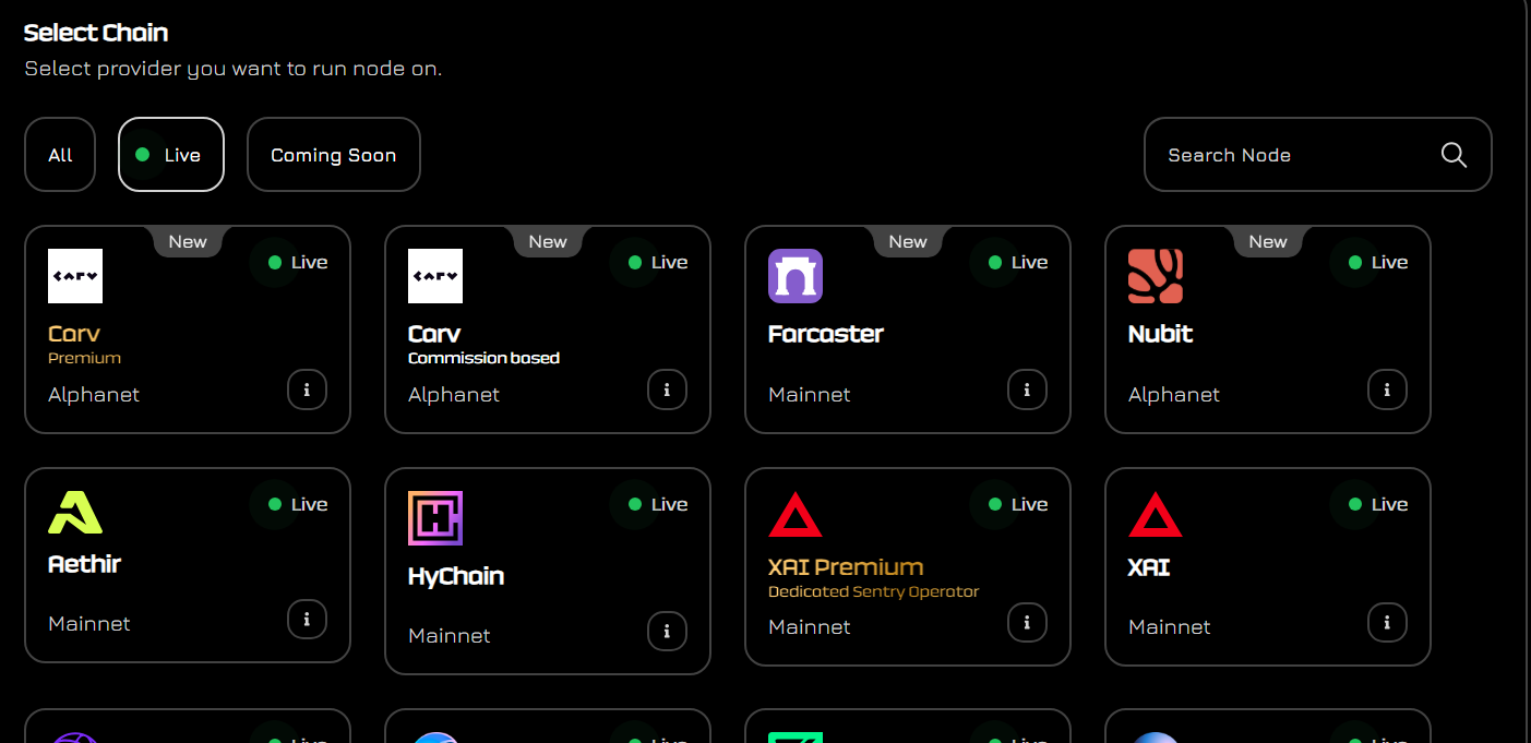 Partner chains on NodeOps Console 