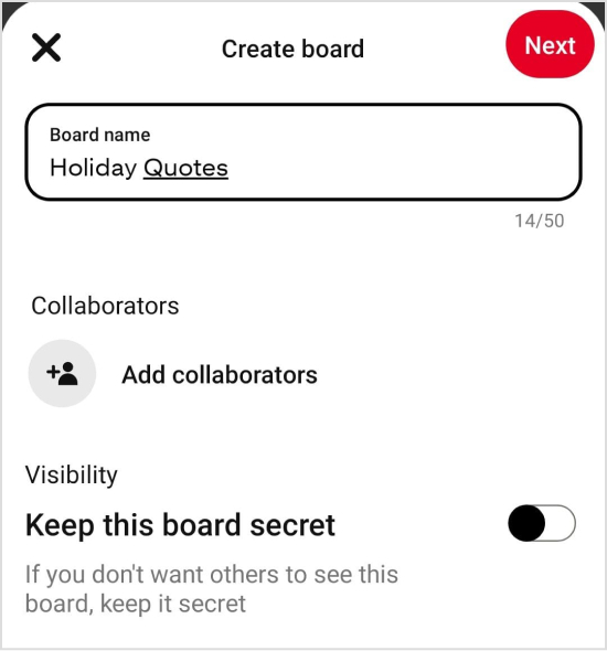 create board