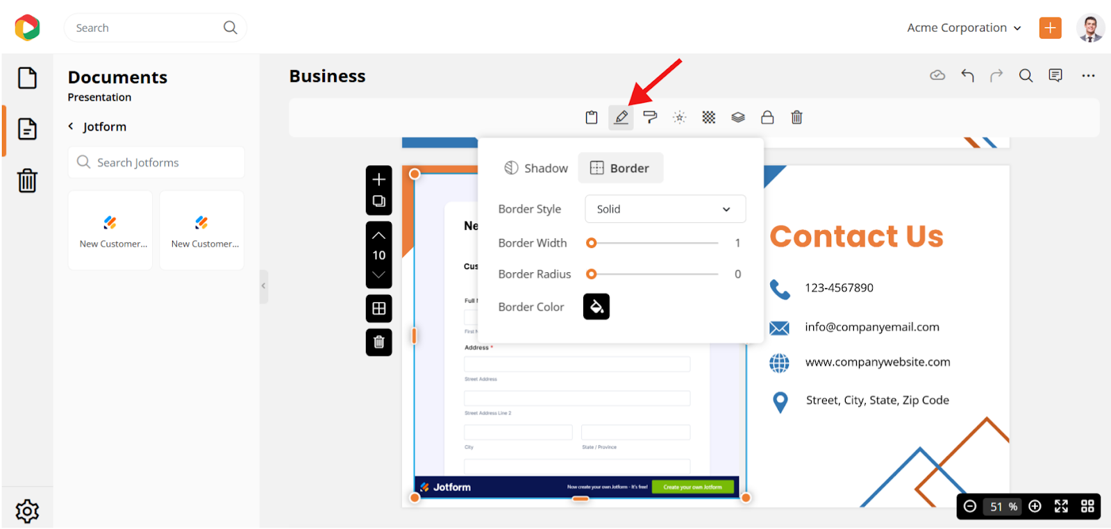 Jotform integration in DocHipo