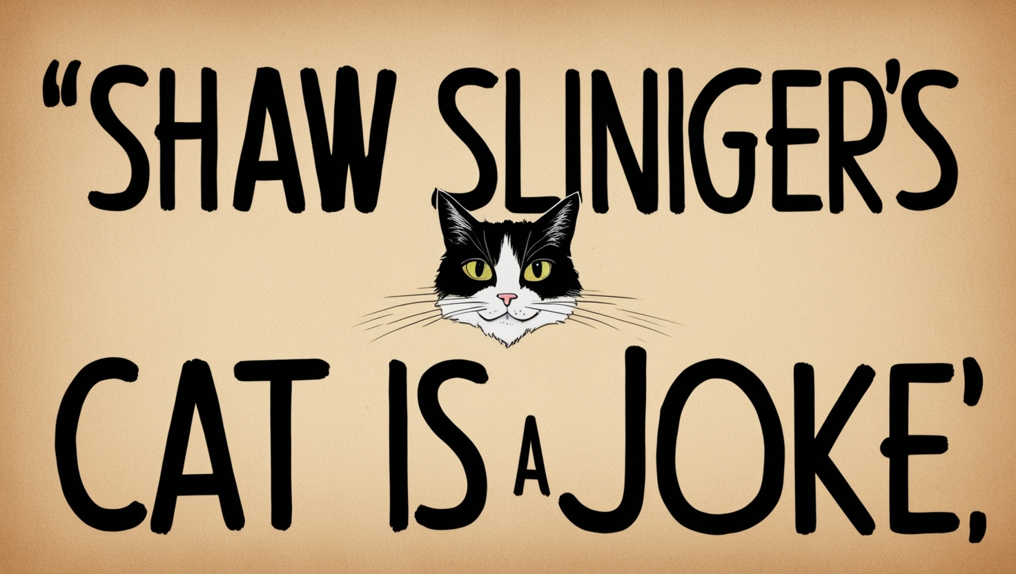 Shaw Slingers Cat is a Joke