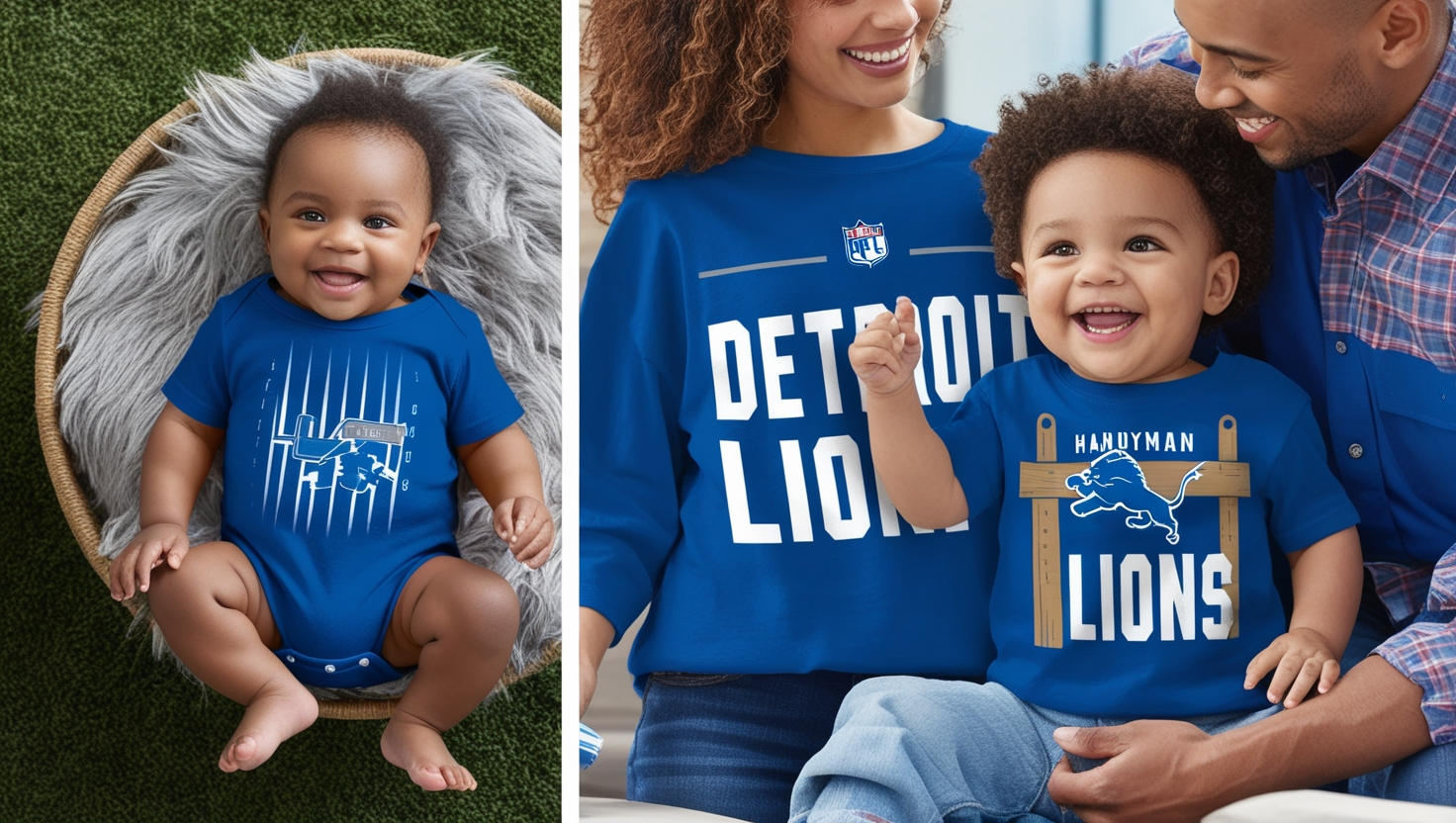 Infant Blue Detroit Lions Handyman T-Shirt