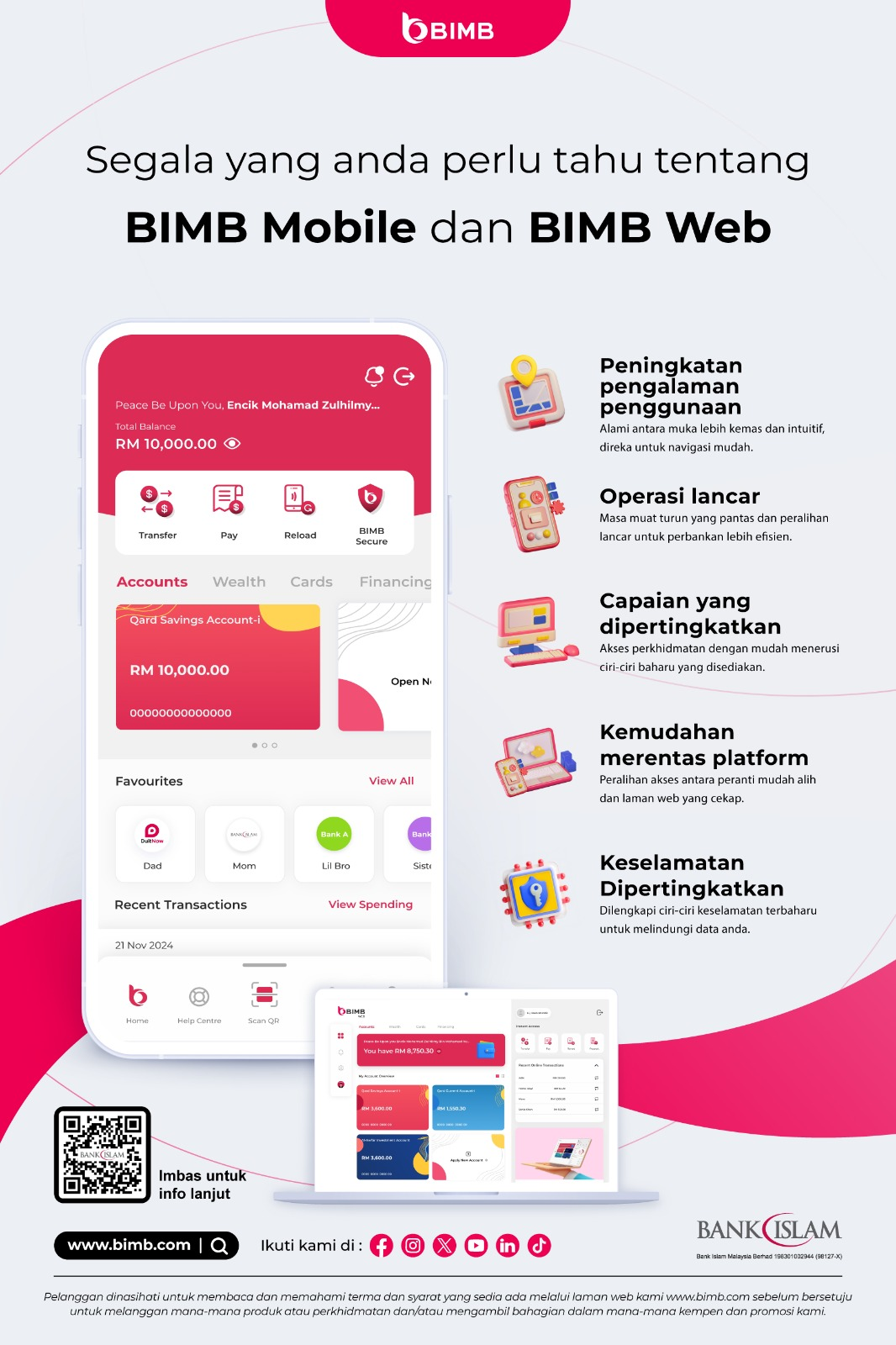 BIMB Mobile & BIMB Web - Cara Muat Turun & Log Masuk