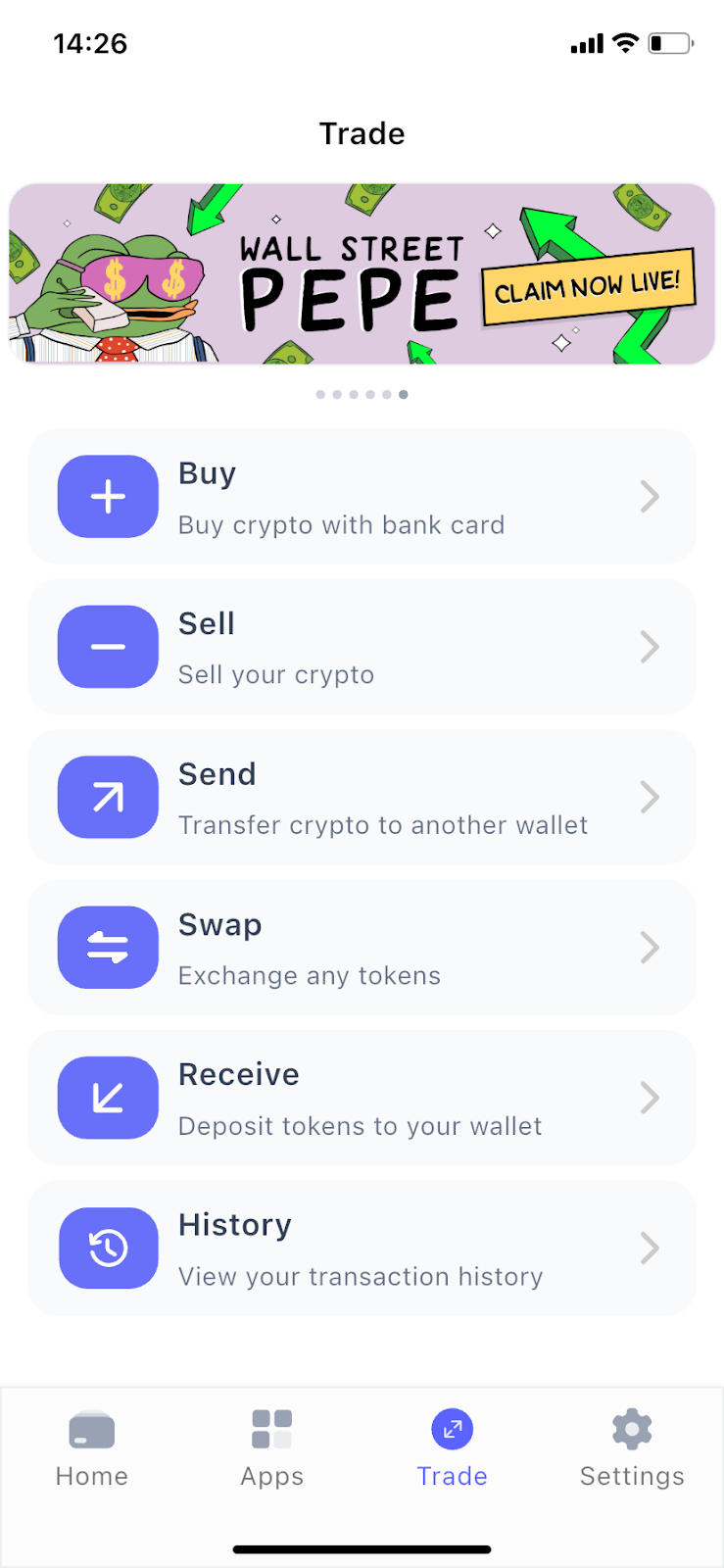 De exchange van de beste DeFi wallet: Best Wallet