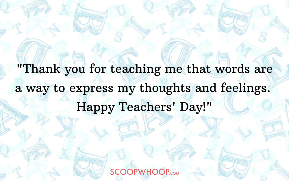 teachers day wishes to english teacher