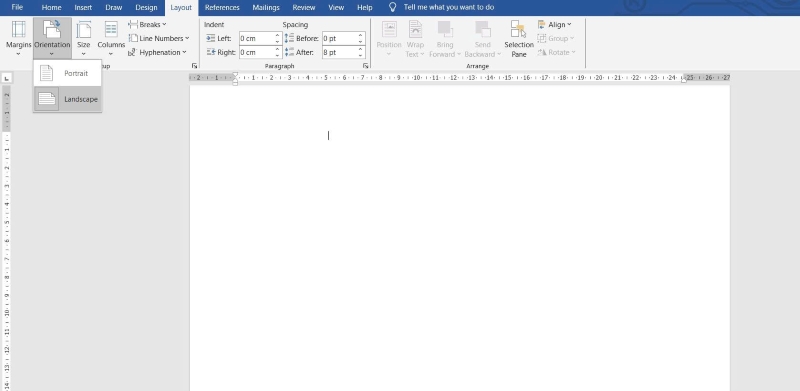 Xoay Ngang 1 Trang Giấy Trong Word để làm gì?