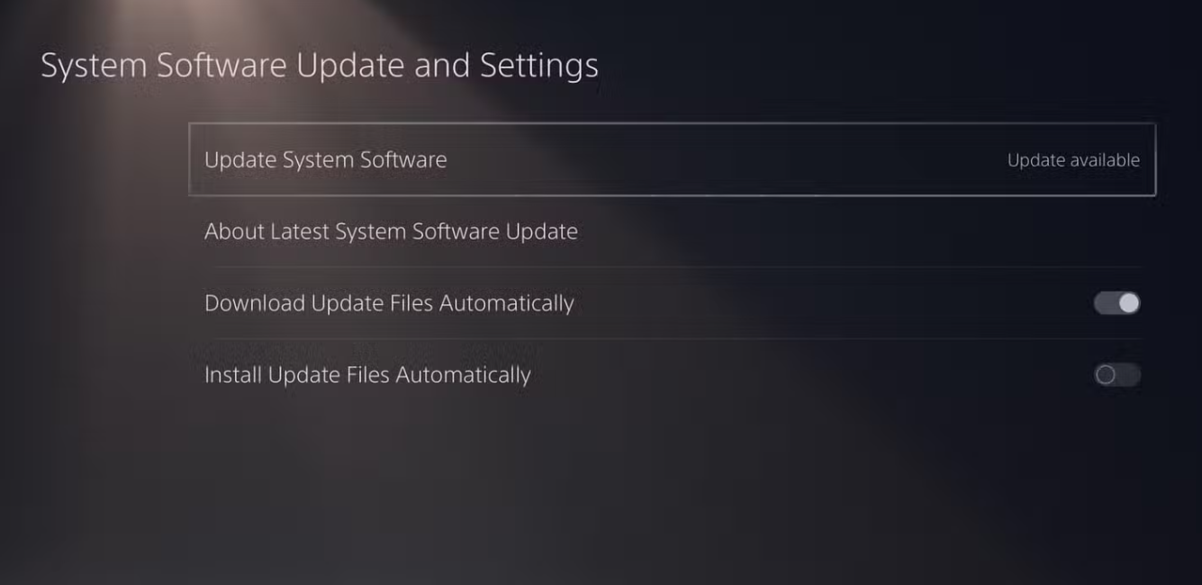 update console PlayStation Network Not Working