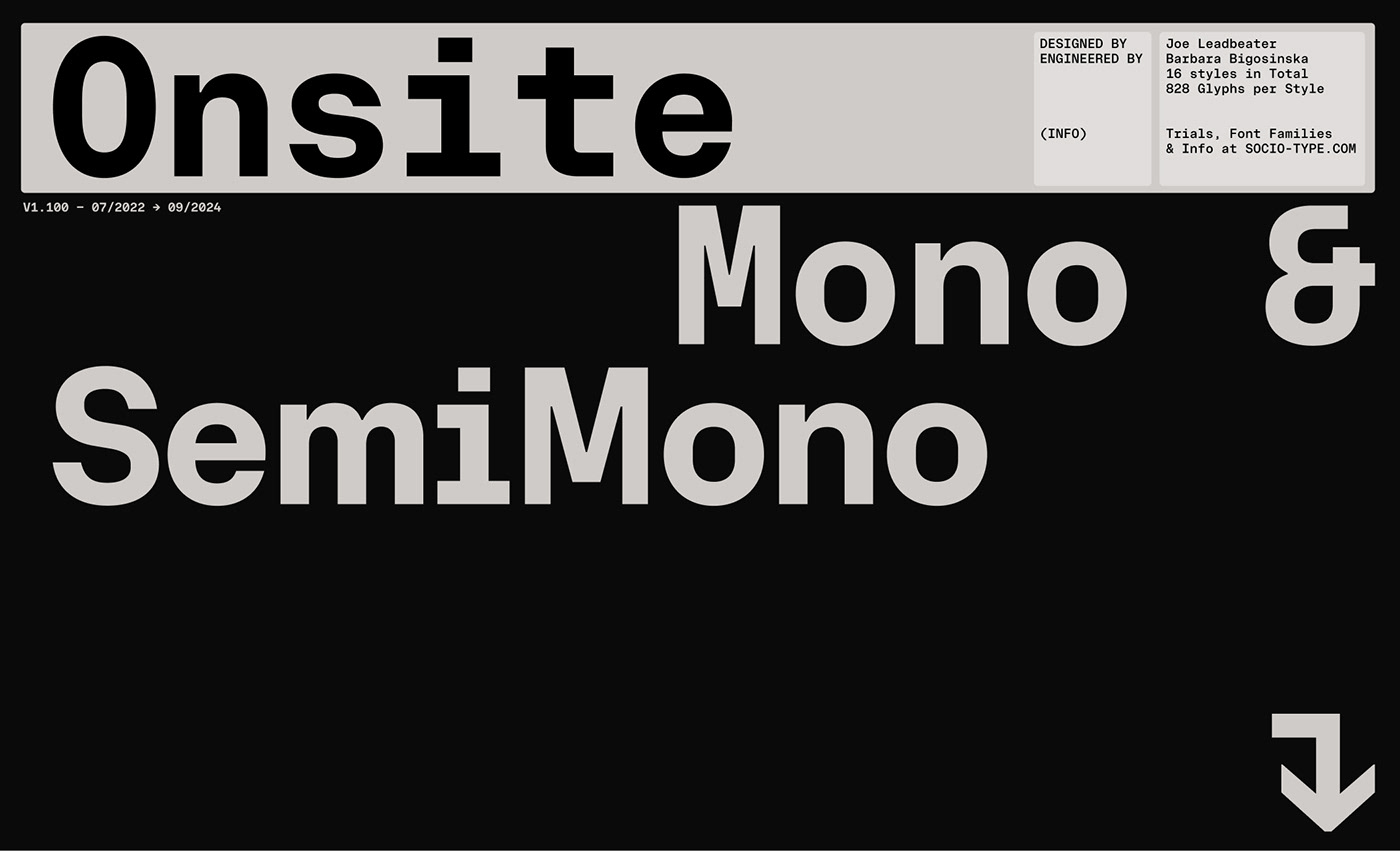 Typeface font grotesk monospace Mono semimono sans serif type design foundry grotesque