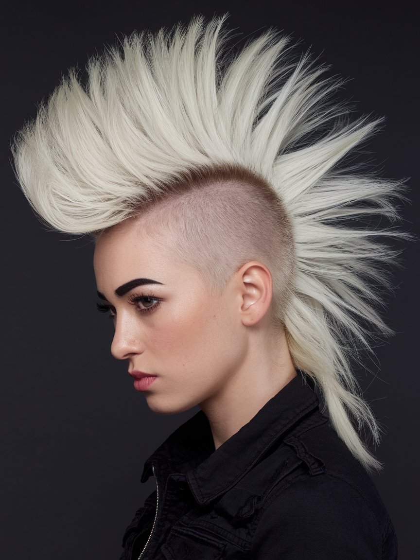 11. Voluminous White Mohawk