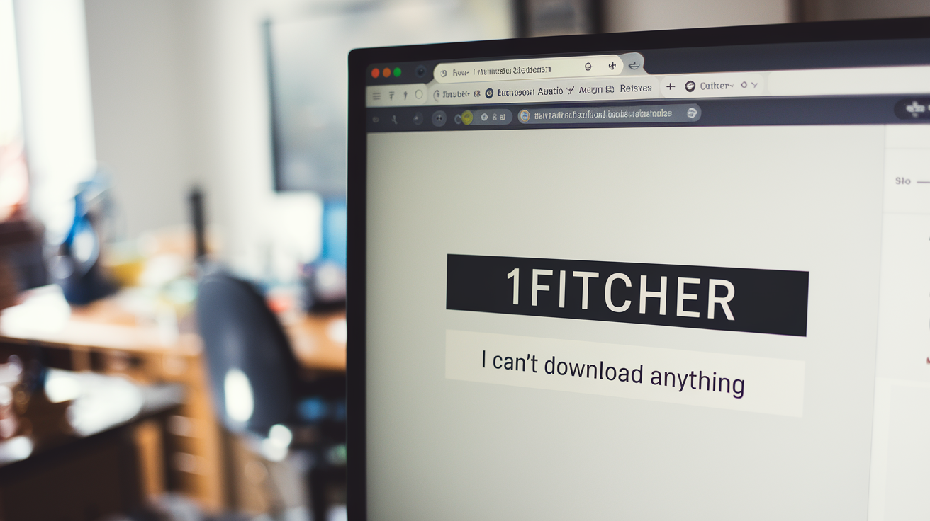 I Cant Download Anything from 1Fitcher