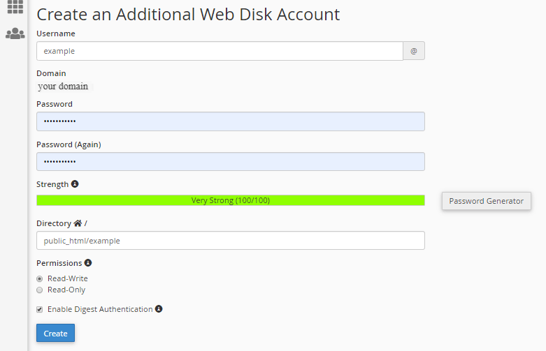 Additional Web Disk 