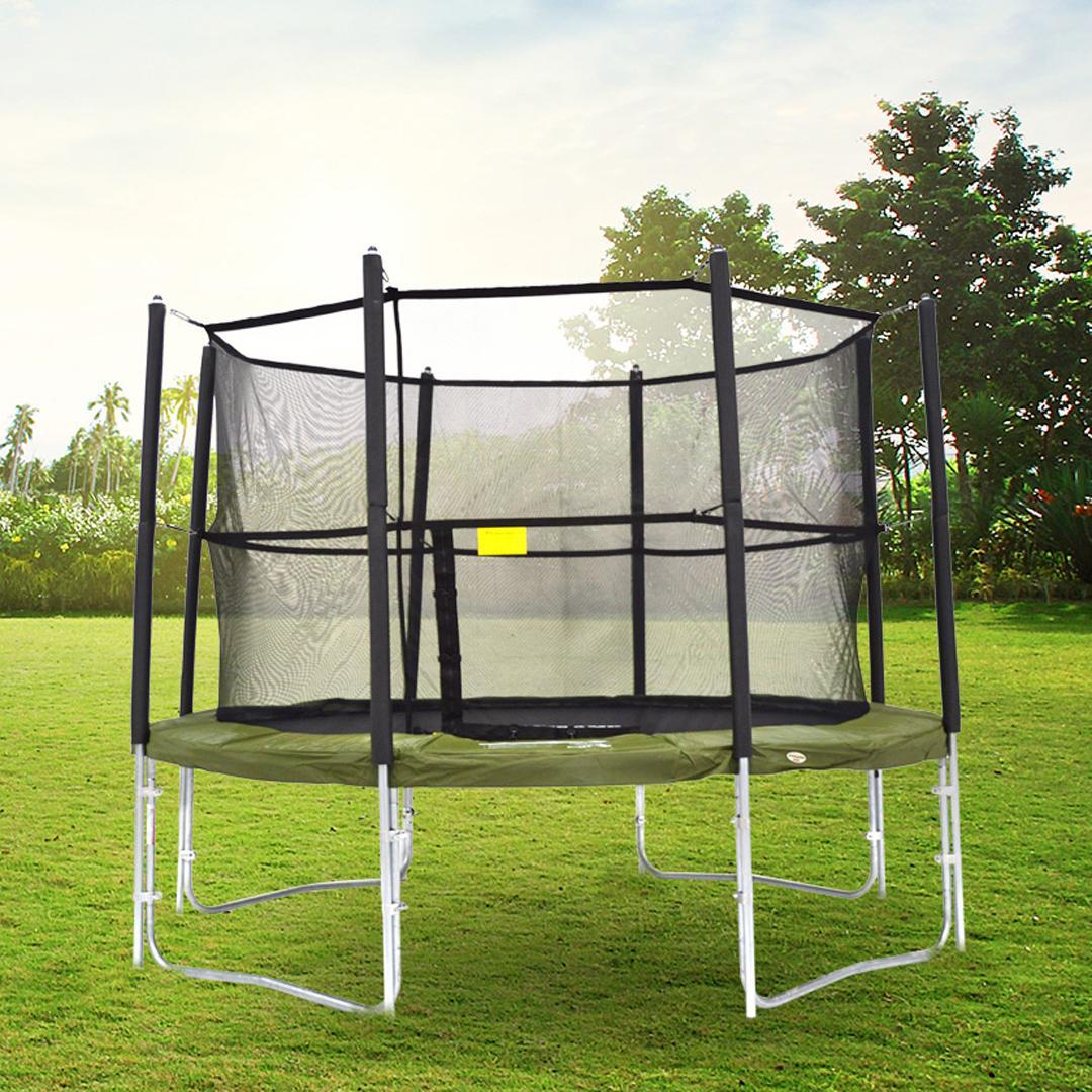 Fun Bouncer 12ft Trampoline with Enclosure - Garden Trampolines