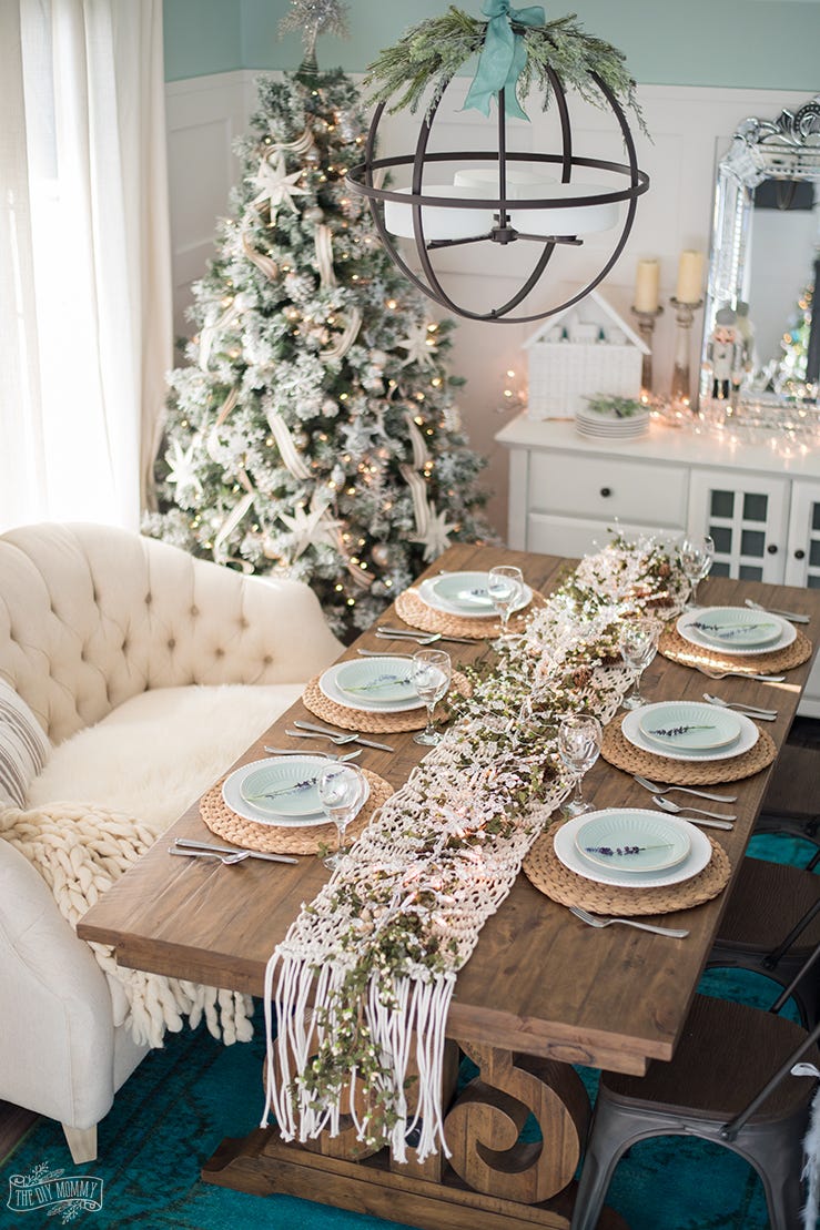 boho diy christmas centerpiece