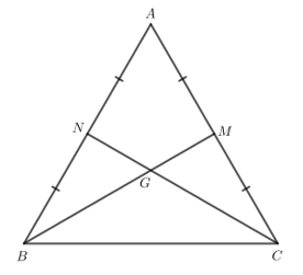 BÀI 13: TÍNH CHẤT BA ĐƯỜNG CAO CỦA TAM GIÁCKhởi độngCâu hỏi: Cho tam giác ABC. Gọi M, N, P lần lượt là hình chiếu của A, B, C trên các đường thẳng BC, CA, AB. Em có nhận xét gì về ba đường thẳng AM, BN, CP.Đáp án chuẩn:Cùng đi qua trực tâm của tam giác ABC.I. Đường cao của tam giácBài 1: Cho tam giác ABC (Hình 133). Bằng cách sử dụng ê ke, vẽ hình chiếu M của điểm A trên đường thẳng BC.Đáp án chuẩn:Bài 2: Cho tam giác ABC vuông tại A. Hãy đọc tên đường cao đi qua B, đường cao đi qua CĐáp án chuẩn:Qua B: AB.Qua C: AC.II. Tính chất ba đường cao của tam giácBài 1: Quan sát ba đường cao AM, BN, CP của tam giác ABC cho biết 3 đường cao đó có cùng đi qua 1 điểm hay không?Đáp án chuẩn:CóBài 2: Cho tam giác đều ABC có trọng tâm là G. Chứng minh G cũng là trực tâm của tam giác ABC.Đáp án chuẩn:G là trực tâm của tam giác ABC.Bài 3: Cho tam giác ABC có trực tâm H cũng là trọng tâm của tam giác. Chứng minh tam giác ABC đều.Đáp án chuẩn:Tam giác ABC đều.III. Bài tập