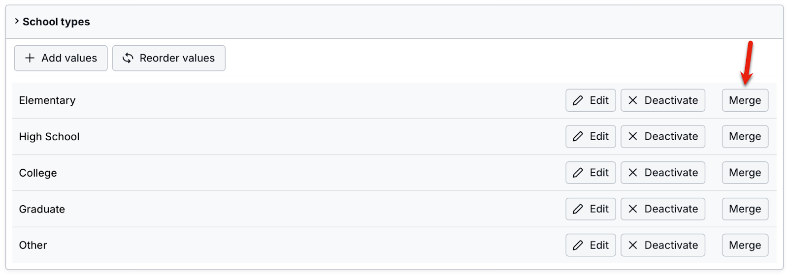 school types category