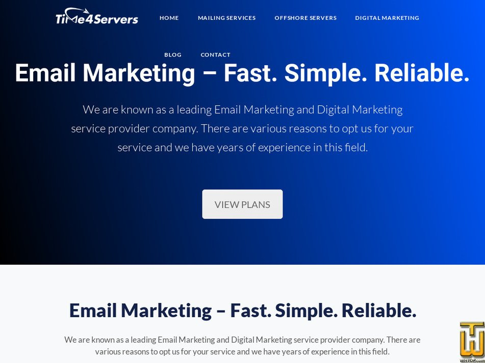 Time4Servers Technologies Best Email Marketing service provider