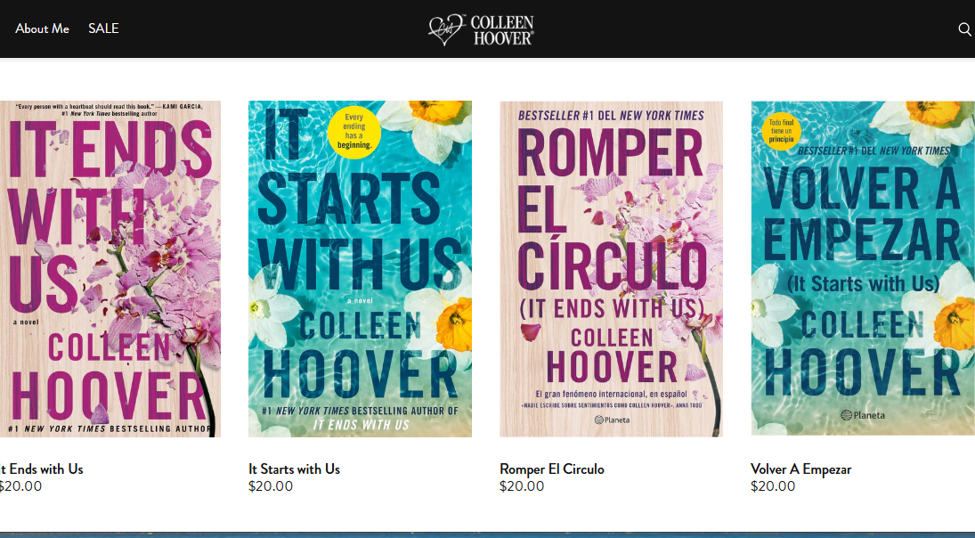 Colleen Hoover website