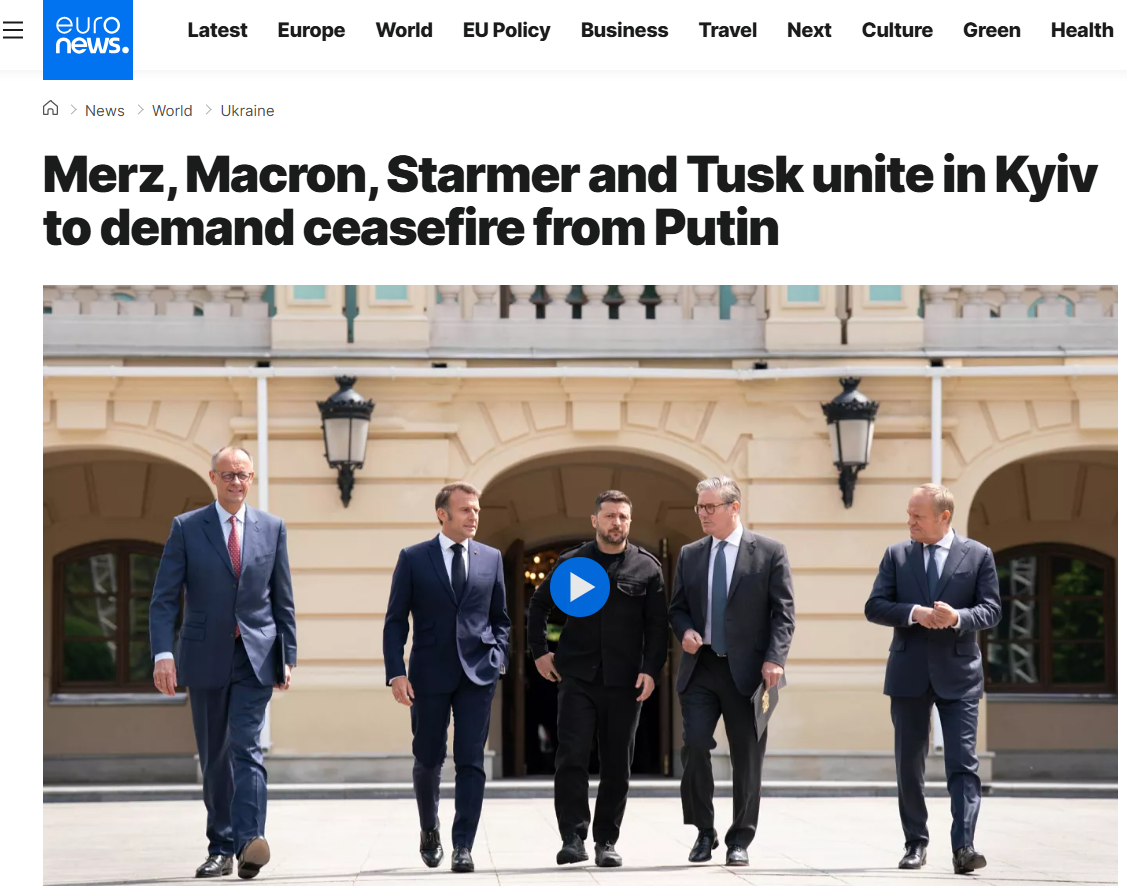 European Leaders Call for Immediate Ceasefire in Kyiv