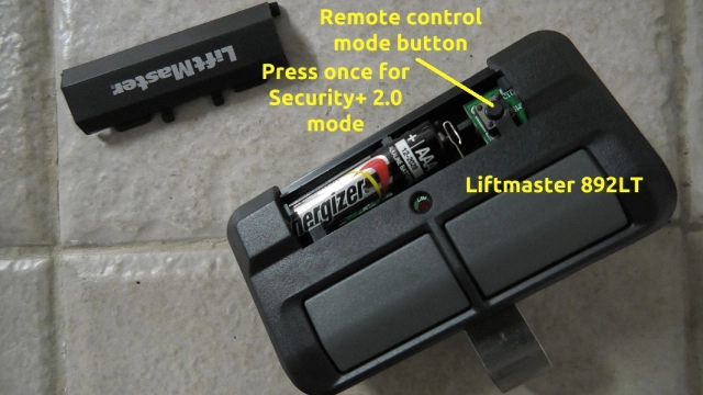 liftmaster garage door opener remote