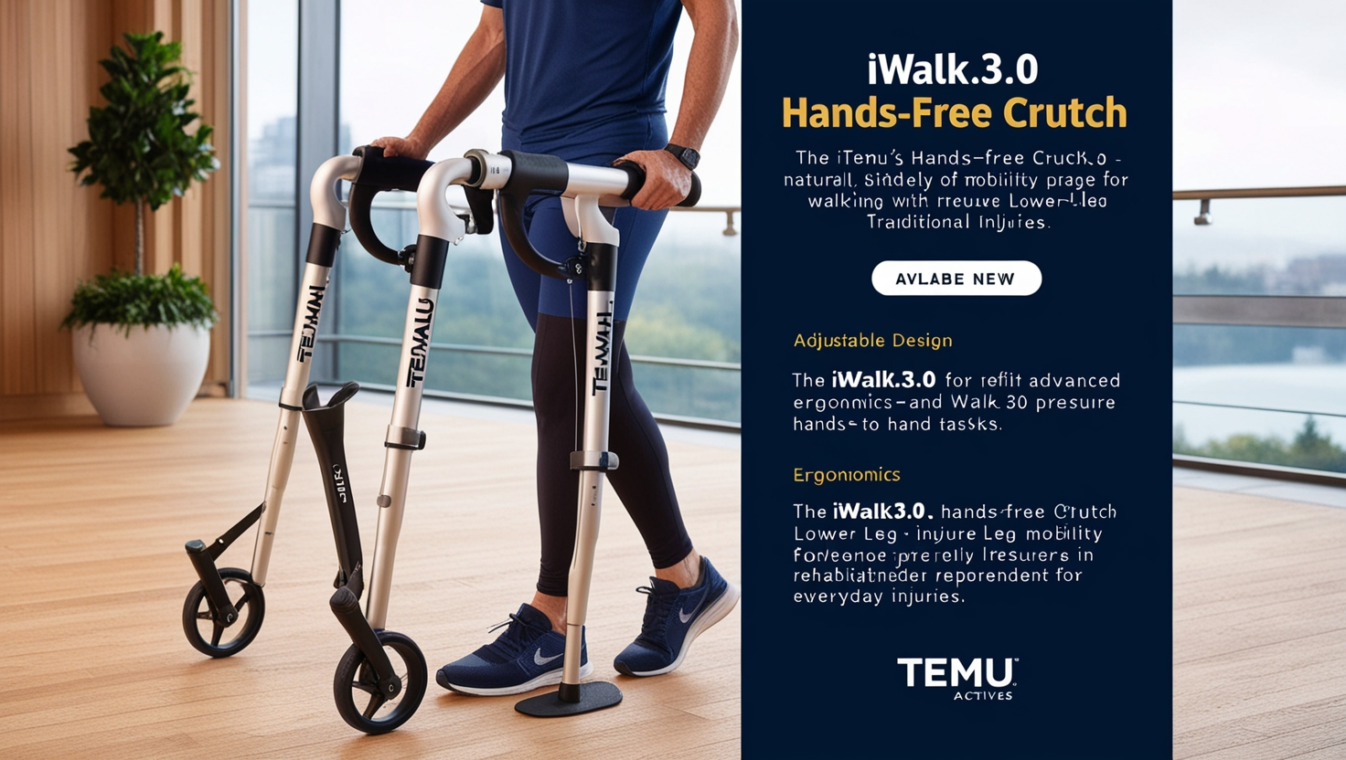 Iwalk3.0 Hands Free Crutch - Trmu