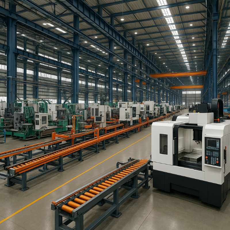 Nhà máy sản xuất hiện đại với cỗ máy mới tinh