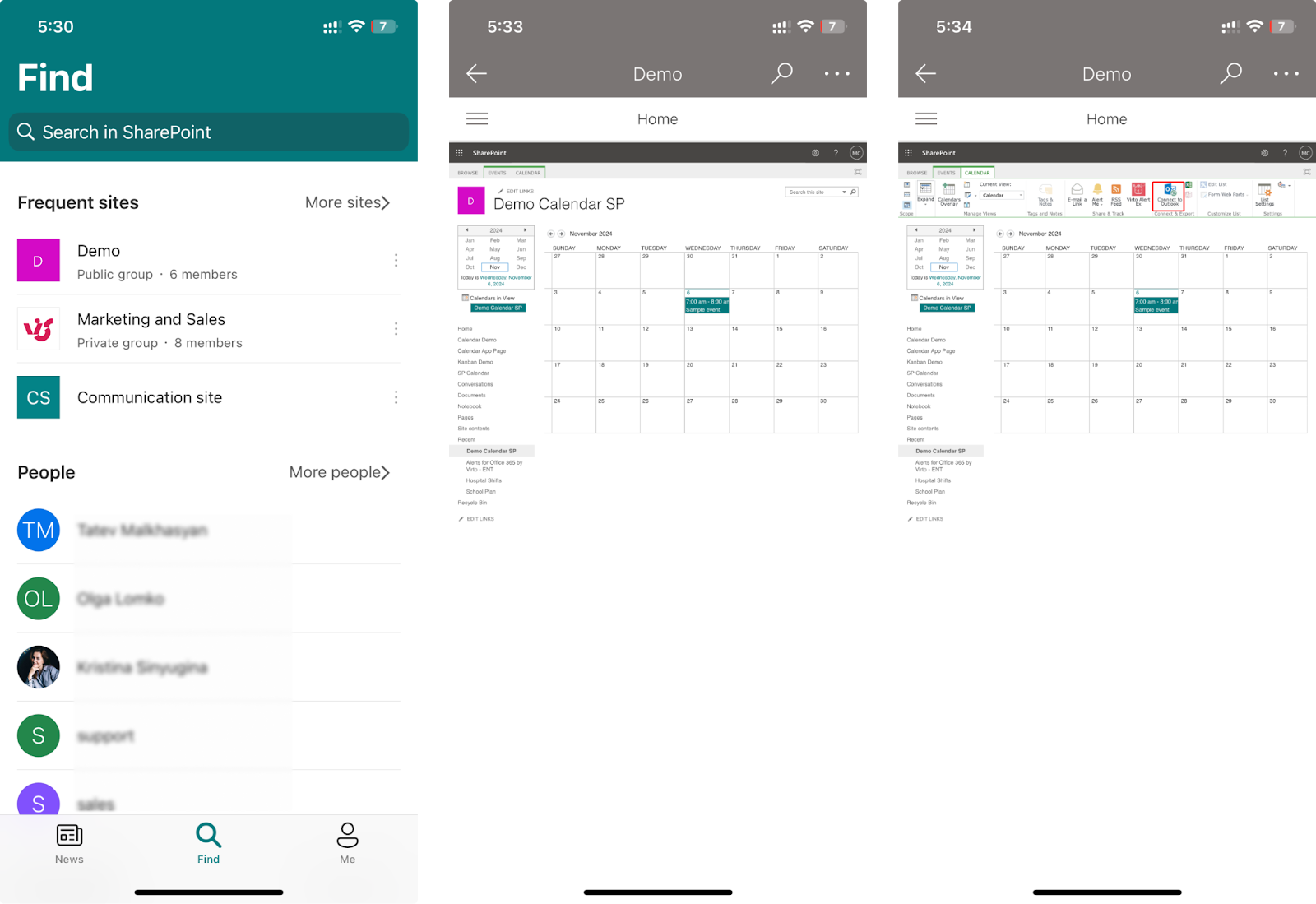 Pic. 19. Configuring mobile SharePoint experience.