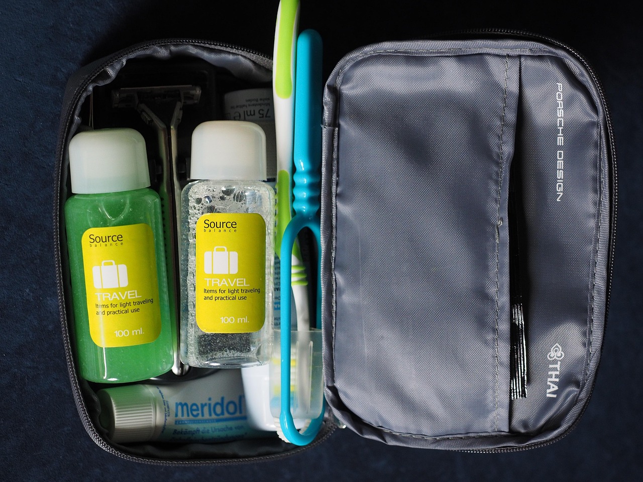 Leather Toiletry Bag