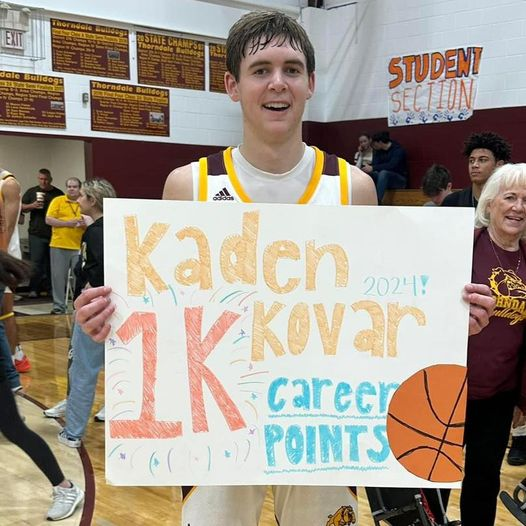 kaden kovar 1,000 points