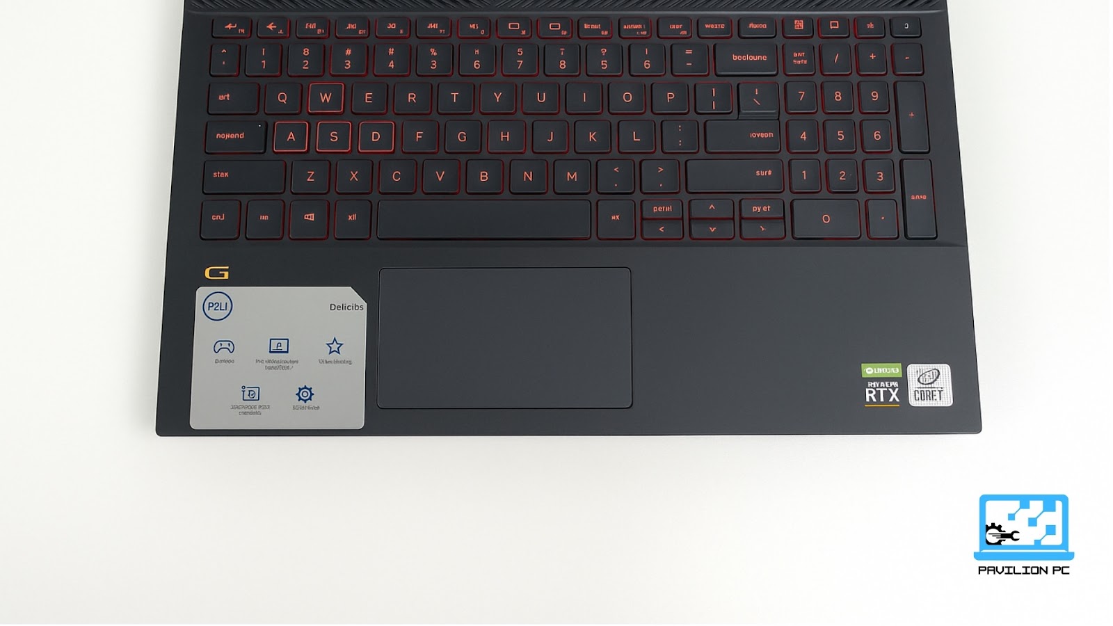 Keyboard of Dell G15