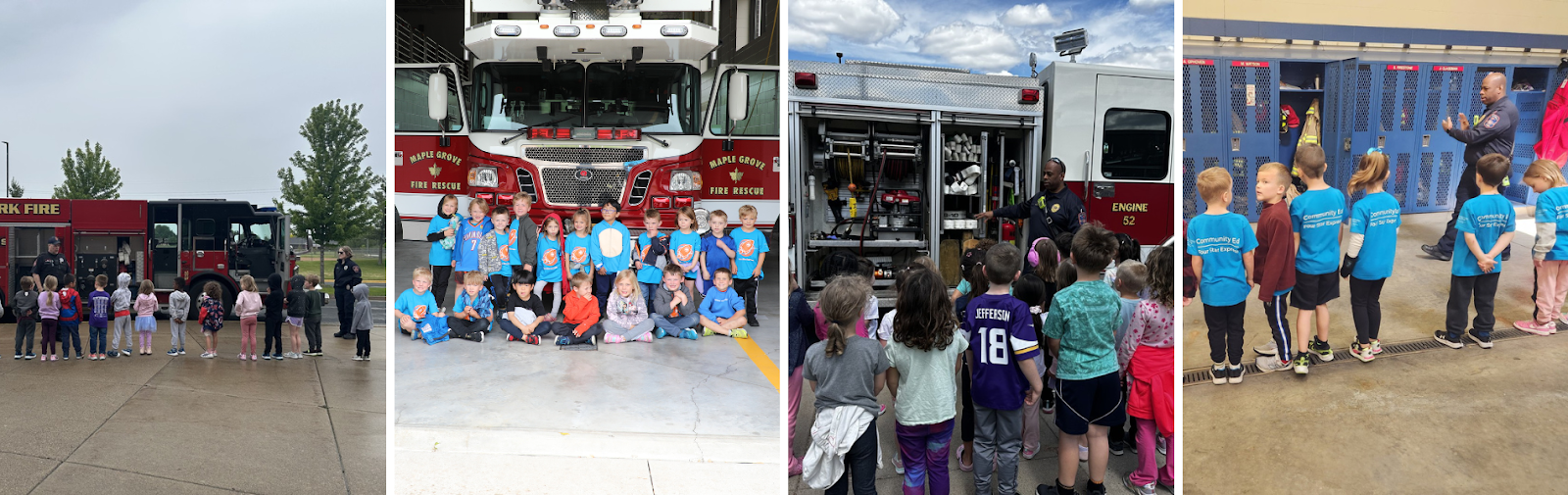 Kids at the fire station