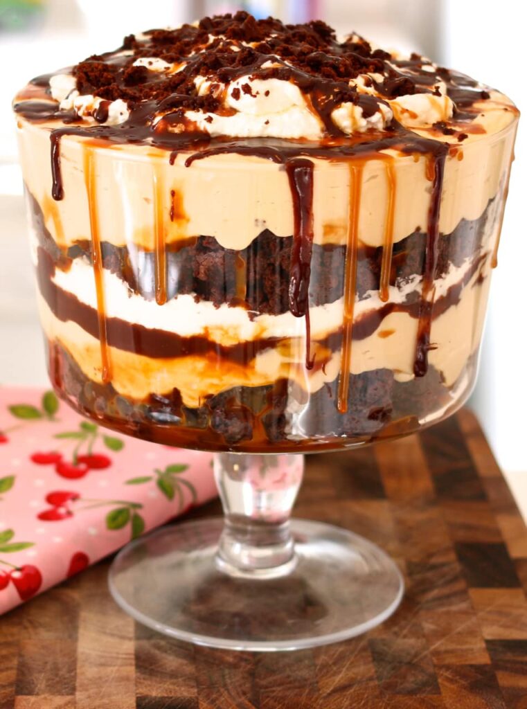 Salted Caramel & Chocolate Brownie Trifle