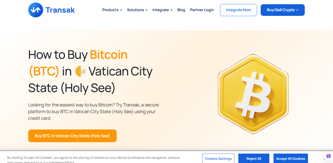 Transak homepage
