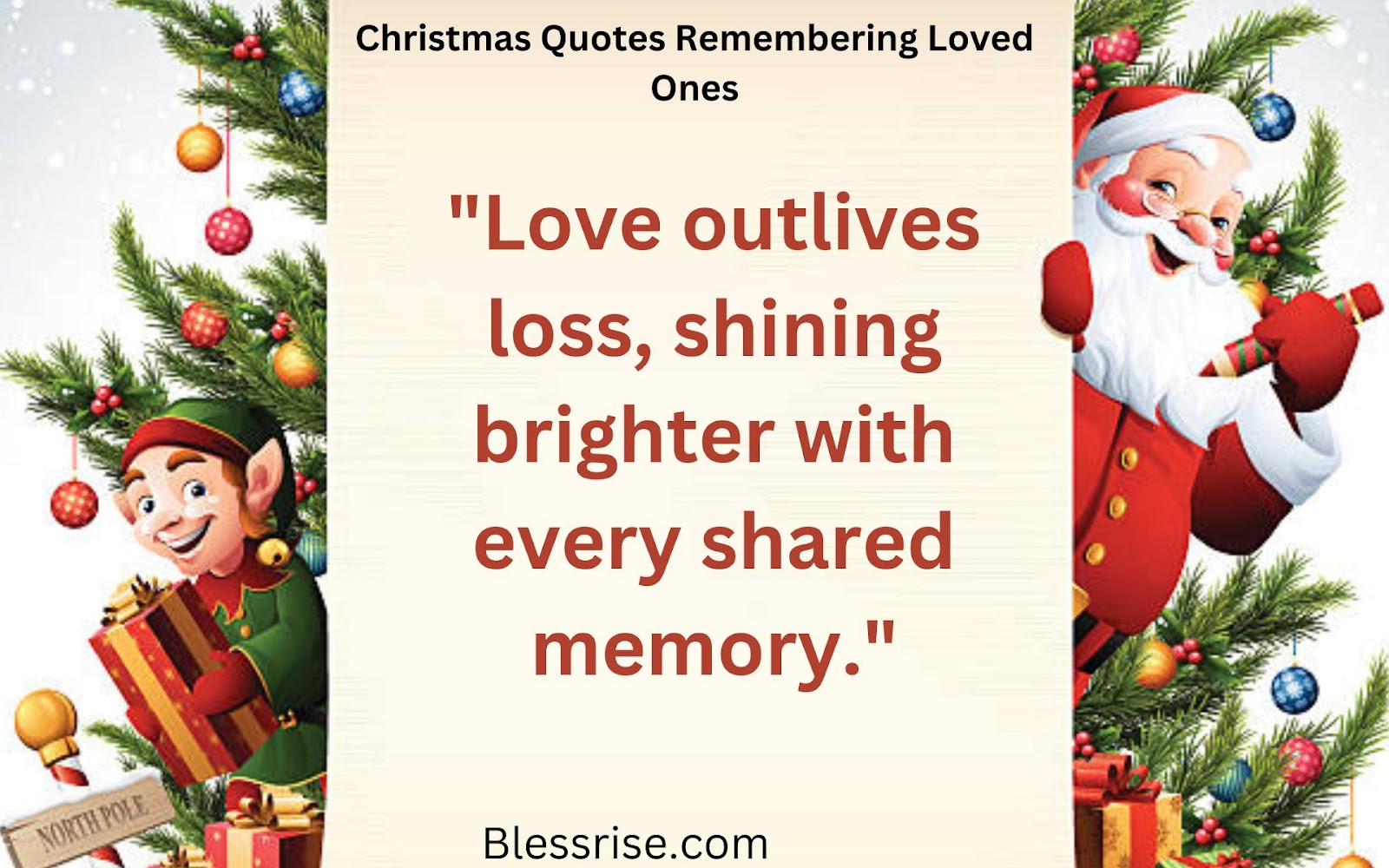 Missing loved ones at Christmas