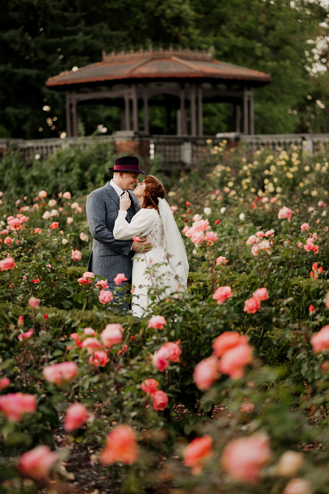 Portland Park Elopement Couple