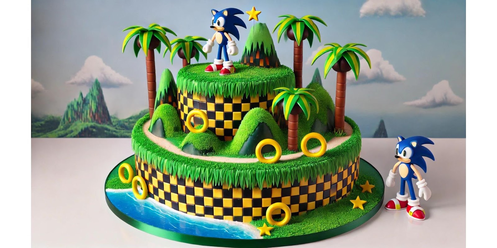 Green Hill Zone Cake