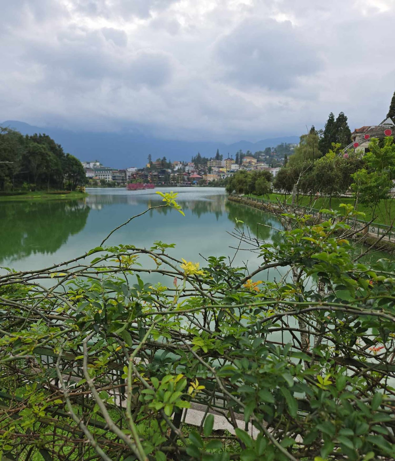 Lake looking to town