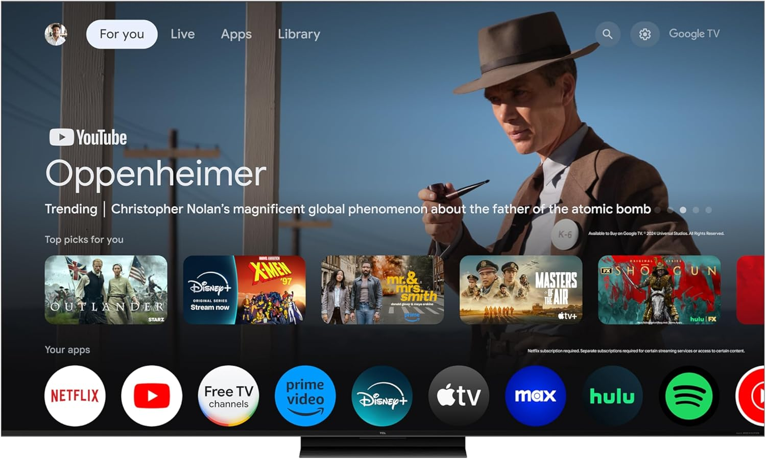 TCL QM7K TV.