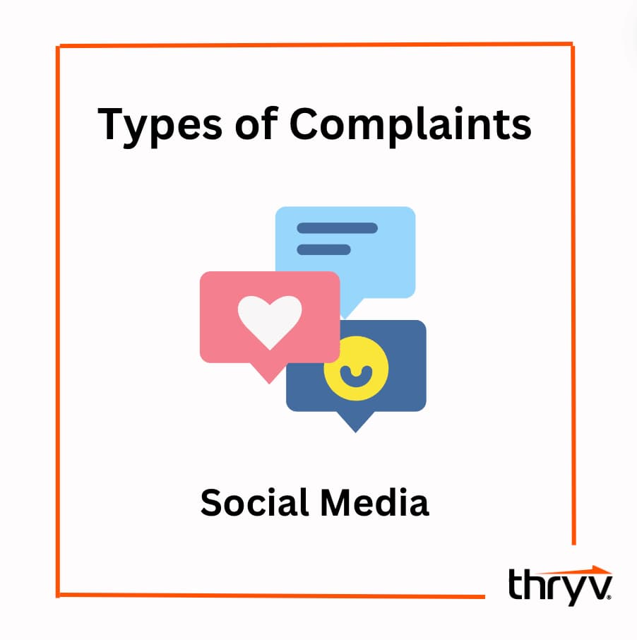 types of customer complaints - social media