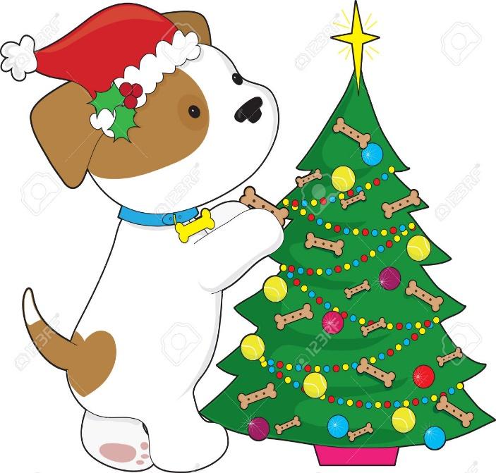 Holiday Dog Clipart | Free download on ClipArtMag