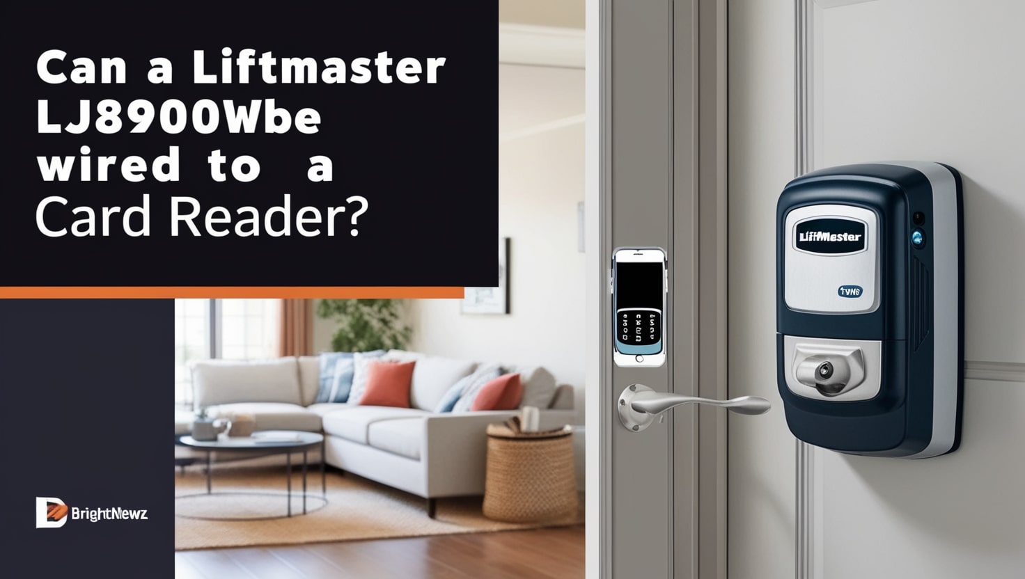 can a liftmaster lj8900w be wired to a card reader