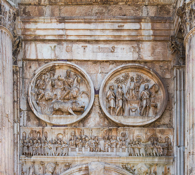 Artistic and Sculptural Elements of the Arch of Constantine: Spolia, Reliefs