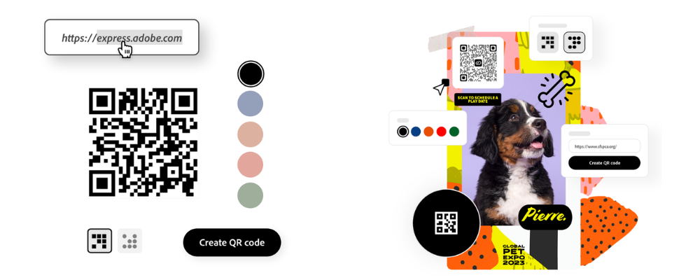 2. Adobe Express QR Code Generator