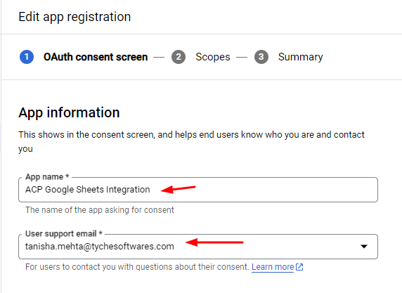 Integration with Google Sheets - Tyche Softwares Documentation