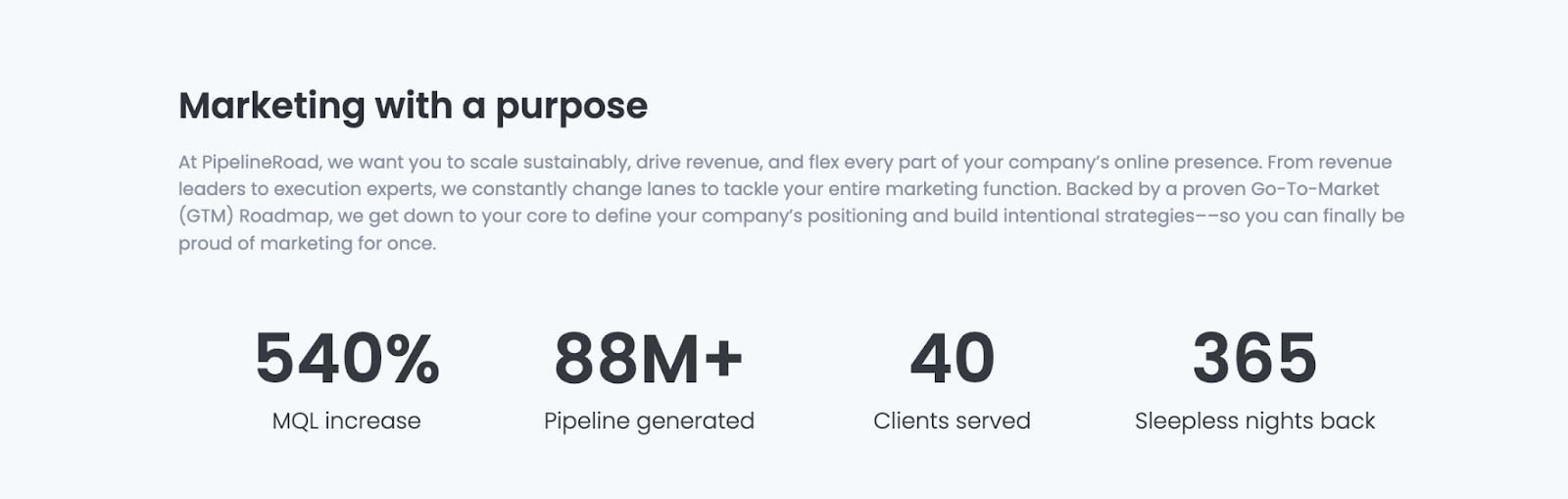 PipelineRoad's social proof