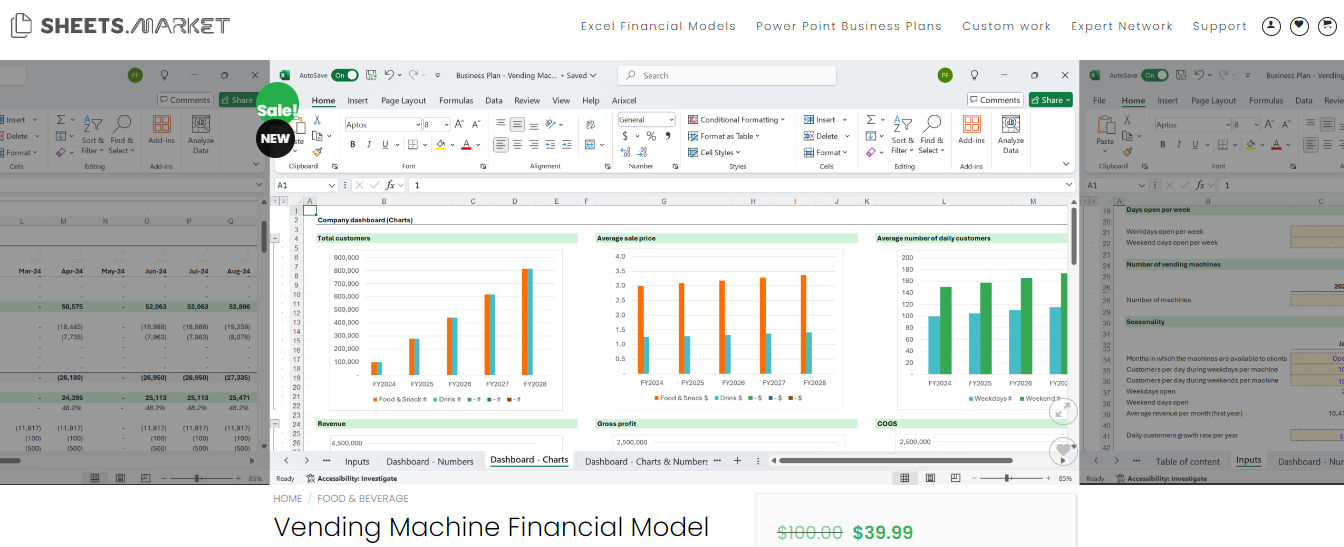 vending machine financial model