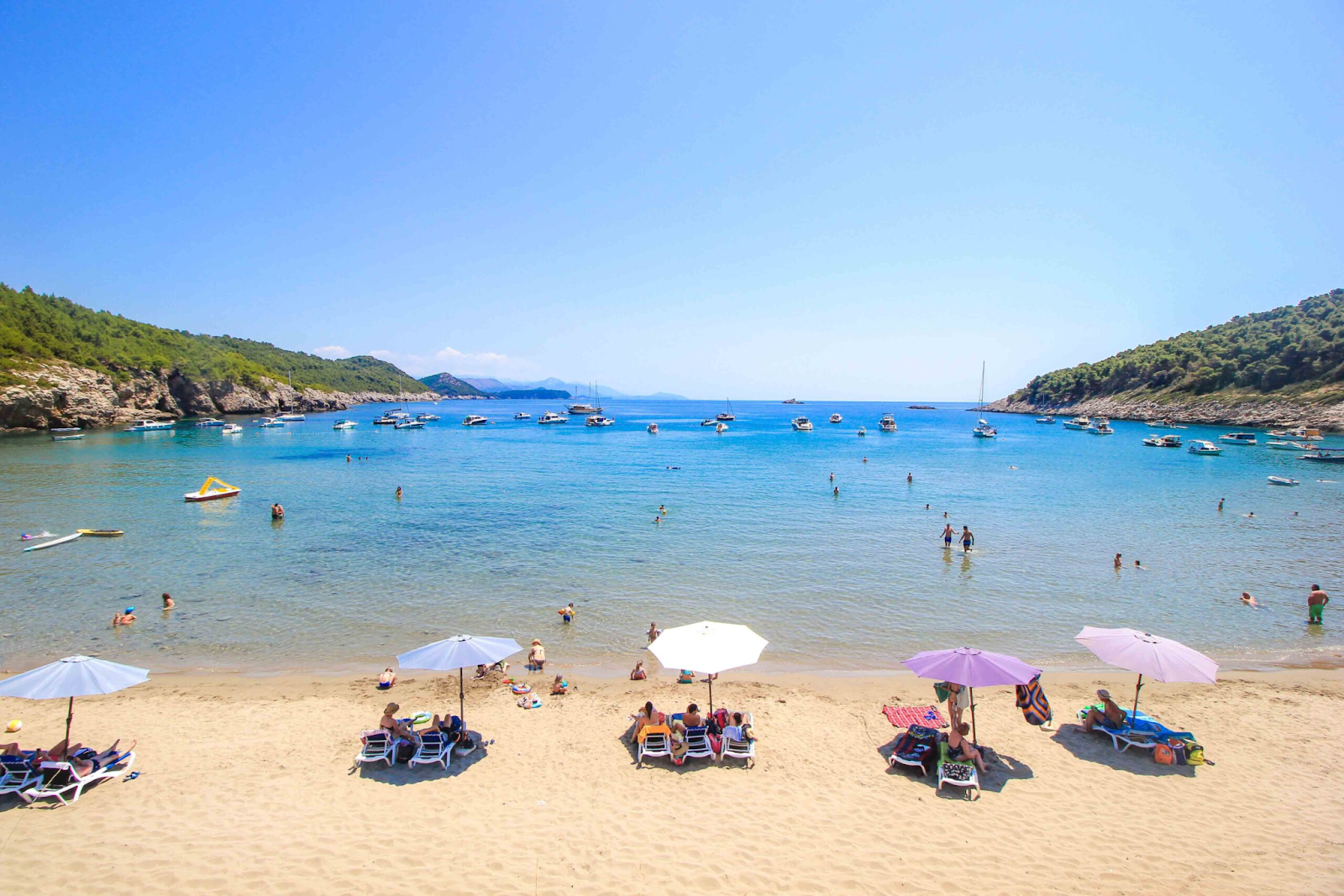 Sandy Sunj Beach in Lopud, Dubrovnik
