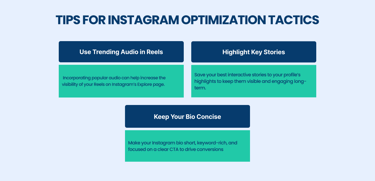 Instagram optimization tips