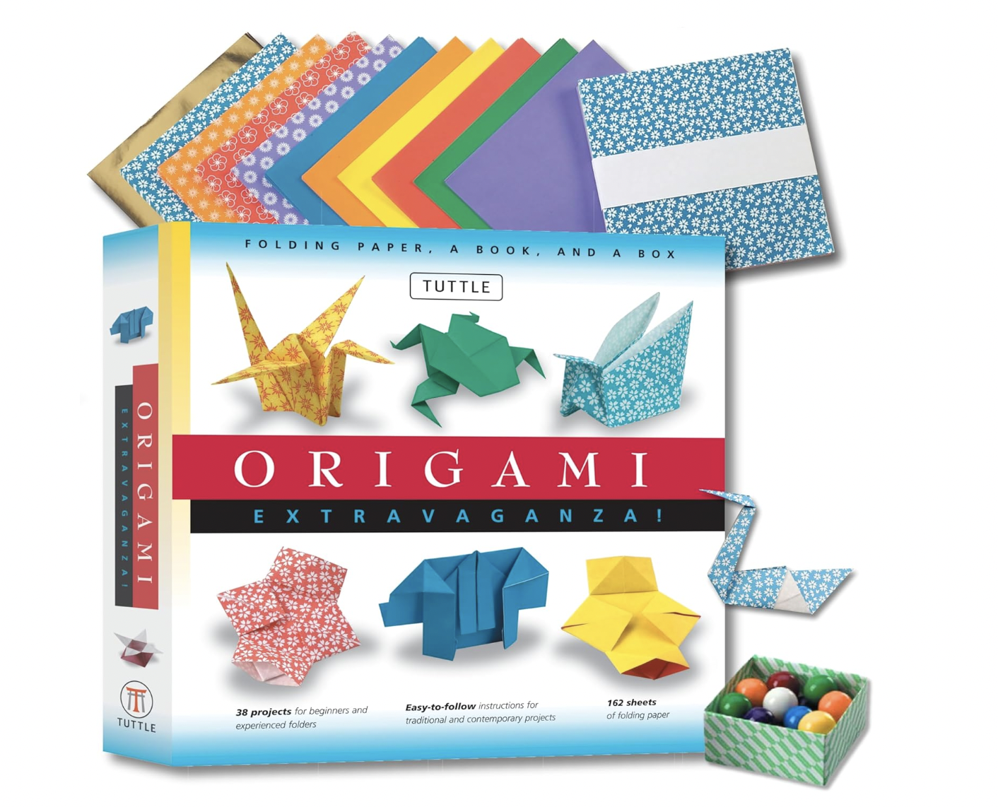 Origami Extravaganza! Folding Paper, a Book, and a Box: Origami Kit Includes Origami Book, 38 Fun Projects and 162 Origami Papers