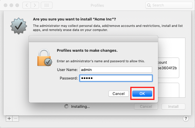 mac device enrollment notification