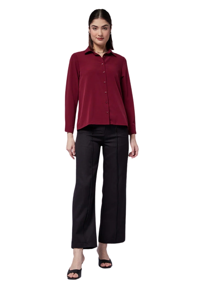 Regular Fit Long Sleeve Blouse.